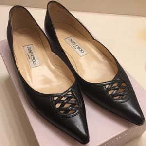 Jimmy Choo Black Flats